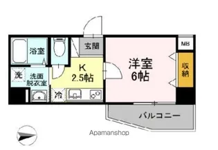 エントピアパレス【6階】の間取り