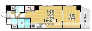 ソレイユ北砂【8階】の間取り