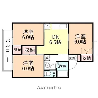 パレーシャル堀川【202号室】の間取り