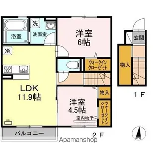 シュロスモリオ【2階】の間取り