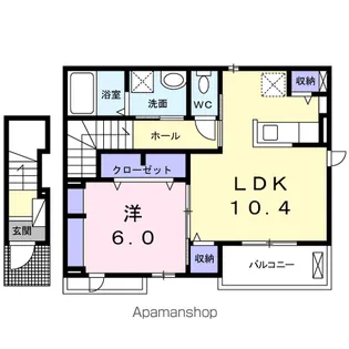 フォーレ リュミエール【2階】の間取り