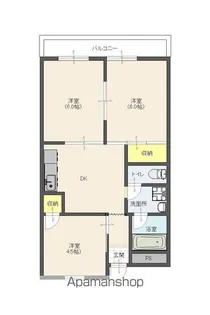 ハイツなかにし【303号室】の間取り