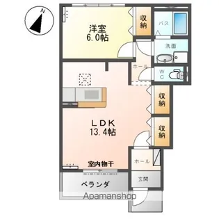 オアシス【1階】の間取り
