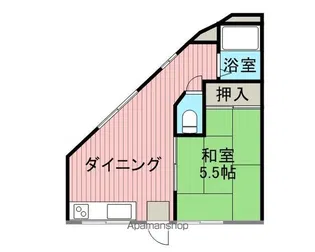 山口コーポ【2階】の間取り