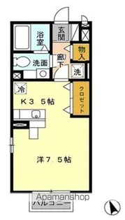 ハーモニーひの【1階】の間取り