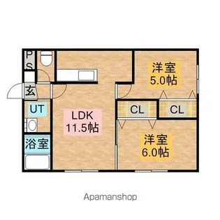 ソレイユ【1階】の間取り