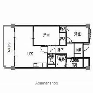 モナークシャトー【101号室】の間取り