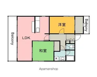 リヴァージュアメニティ住吉【601号室】の間取り