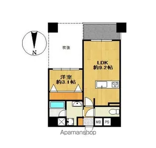 アクロス大濠公園グランビュー【3階】の間取り