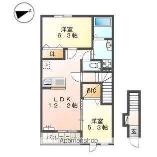 エルカミーノ【2階】の間取り