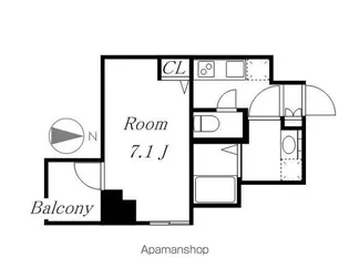 エスプレイス上前津レガシー【4階】の間取り