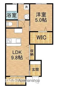 LOTUS住吉【1階】の間取り