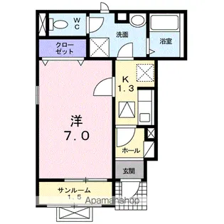 アプローズ【1階】の間取り