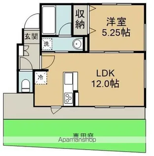 ルフレノール【101号室】の間取り