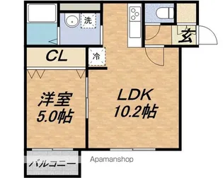 モルティーニ宮の森【4階】の間取り