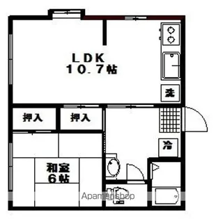 ファミーユ貝ヶ森【2階】の間取り