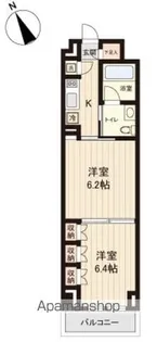 プラティーク清澄白河【6階】の間取り