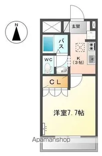 レシェンテV【1階】の間取り