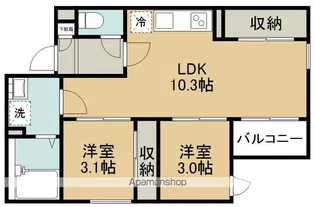 REGALEST南小泉【2階】の間取り