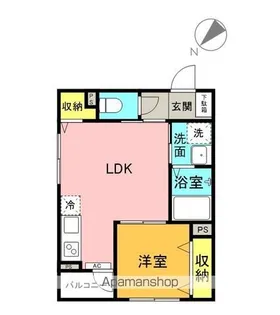 セントラル寺本【2B号室】の間取り