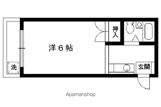 ラ・シャンブル【412号室】の間取り