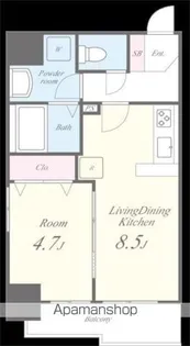 アールクレスト秋葉原【6階】の間取り