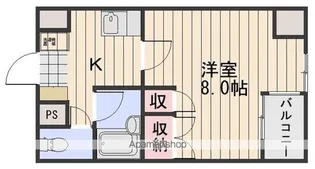 ル・メドサン【5階】の間取り