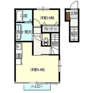 TOMTOM【201号室】の間取り