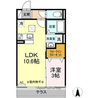 カーサ・ディ・ピーノ【1階】の間取り