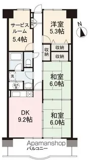 アメニティハイツ14【3階】の間取り