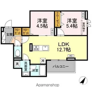 セレスティア細田C【2階】の間取り