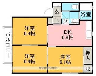 オルケスタ【2階】の間取り