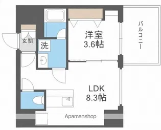 ブエナビスタ難波サウスタワー【2階】の間取り