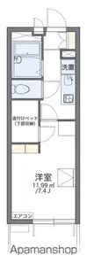 レオパレス龍門【3階】の間取り