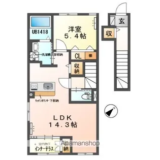 セントヴィラージュ【2階】の間取り