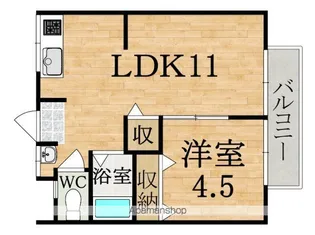 阪手荘北棟【2階】の間取り