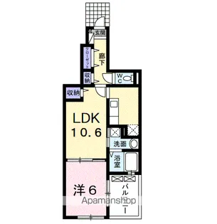 アバンツァートⅢ【1階】の間取り