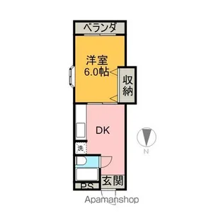 ハイツ田代【3階】の間取り