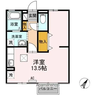 サン オリーブ【1階】の間取り