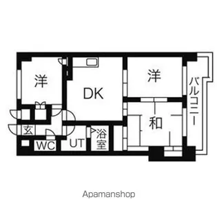 シャトーマスヒコ【6階】の間取り