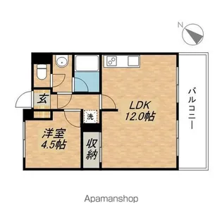 エスポワール湖南【205号室】の間取り