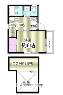 メゾンドノンノ【2階号室】の間取り