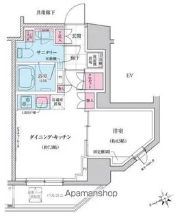 ステラメゾン三軒茶屋【15階】の間取り