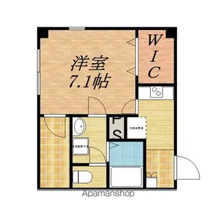 アンプルールフェールカノン【4階】の間取り
