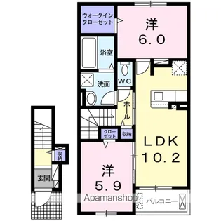 ポポラ【2階】の間取り