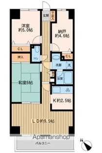 ガーデンシティ金沢文庫【8階】の間取り
