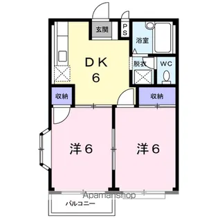 グリーンハイツD【2階】の間取り