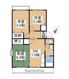 メゾンイースト久喜【201号室】の間取り