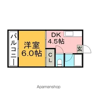 芝原ハイツレモン【101号室】の間取り