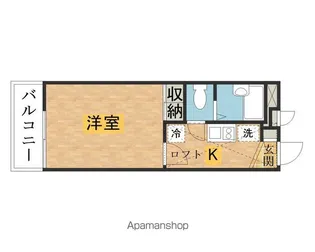 レオパレスハピネス【1階】の間取り